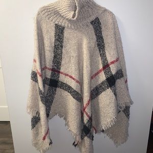Plaid Poncho